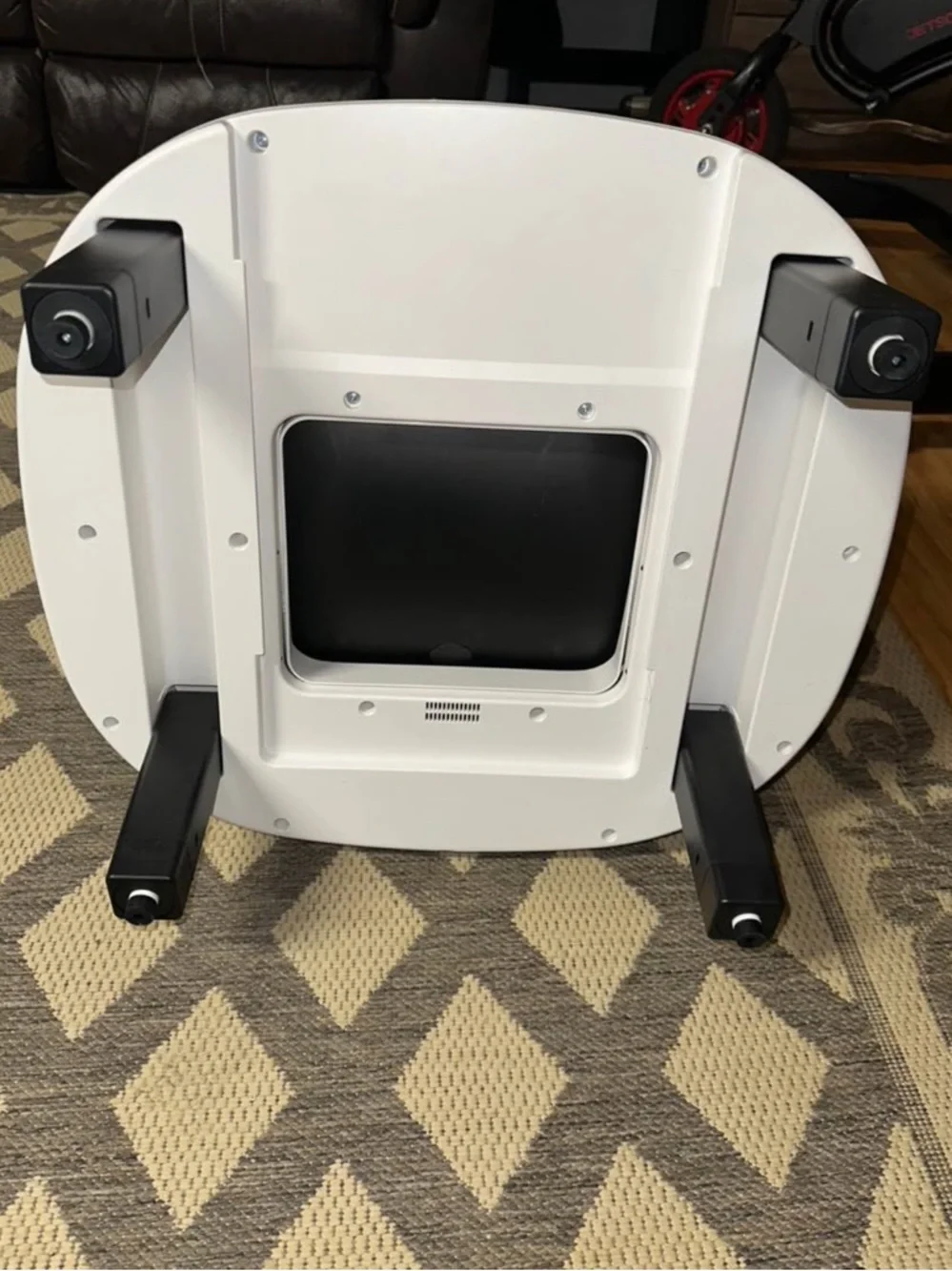 Automatic Self-Cleaning Cat Litter Box - White and Black